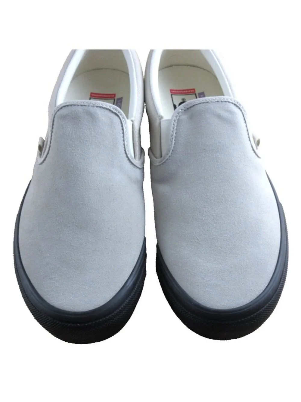 Vans Men's Skate Slip On Tan Black bottom PopCush Suede shoes Size 11.5 NIB